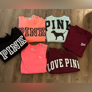 Pink shirt/sweatshirt bundle